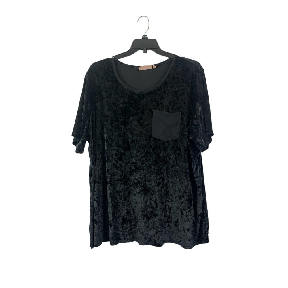 Evri Women's Satin Black Top